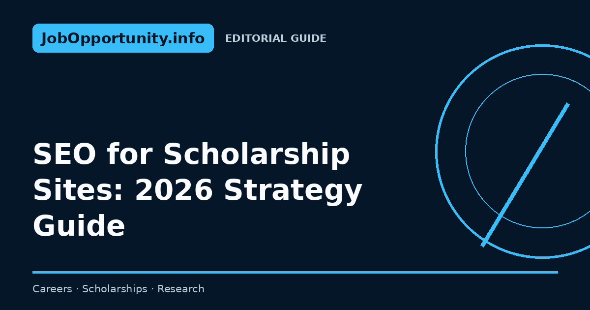 SEO for Scholarship Sites: 2026 Strategy Guide