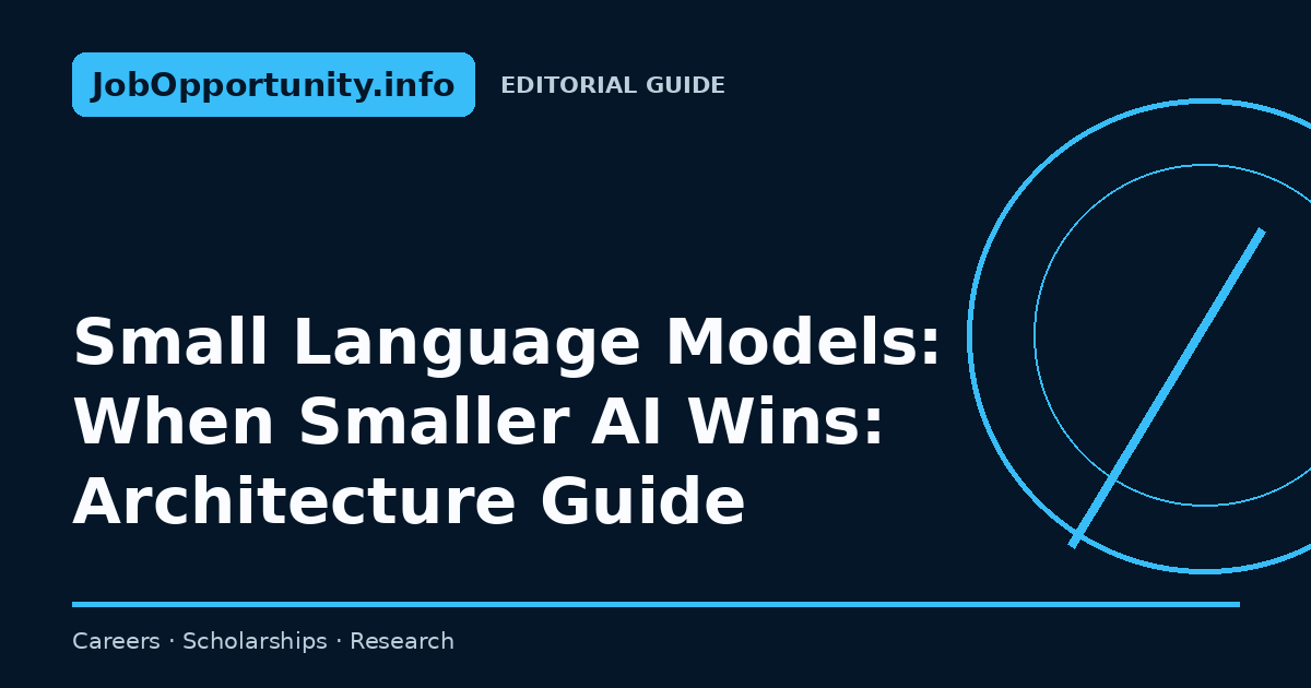 Small Language Models: When Smaller AI Wins: Architecture Guide