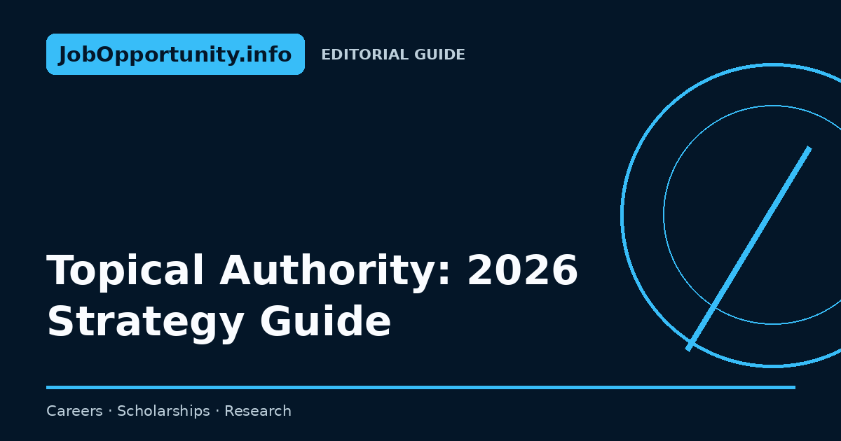 Topical Authority: 2026 Strategy Guide