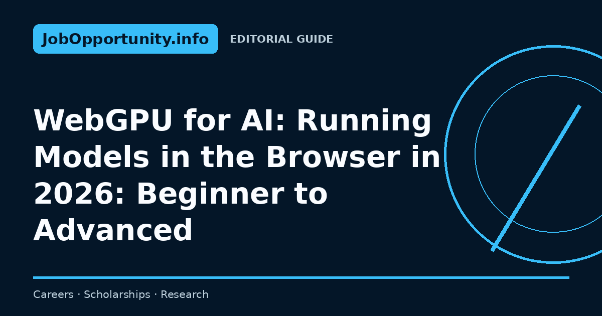WebGPU for AI: Running Models in the Browser in 2026: Beginner to Advanced